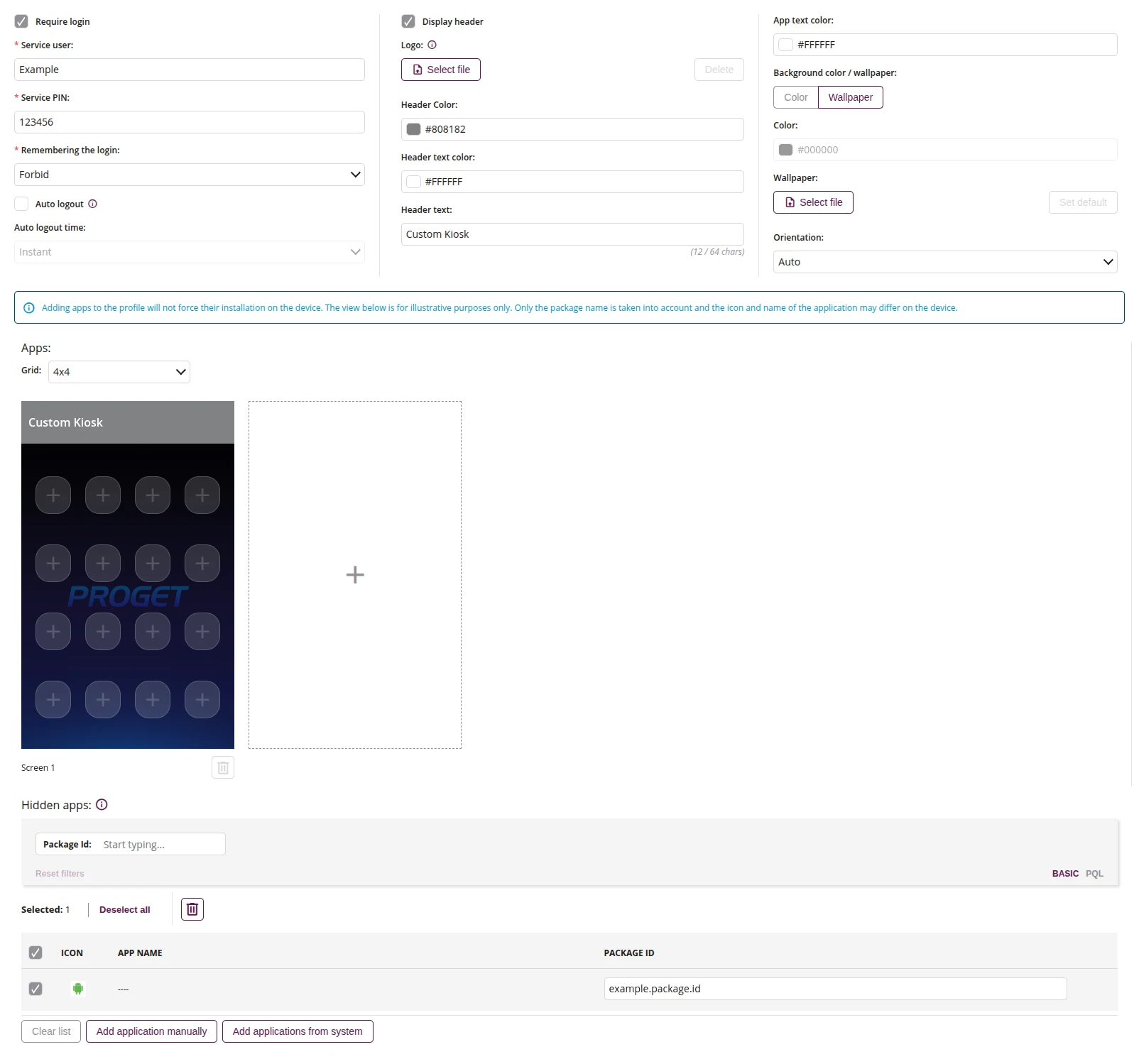 PROFILE_KIOSK_MULTI_APP_MAP